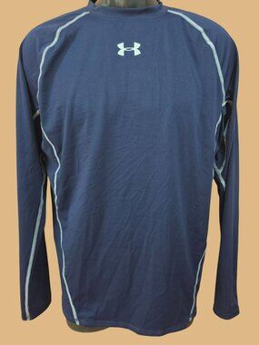Under Armour Mens HeatGear Navy Compression Shirt XL